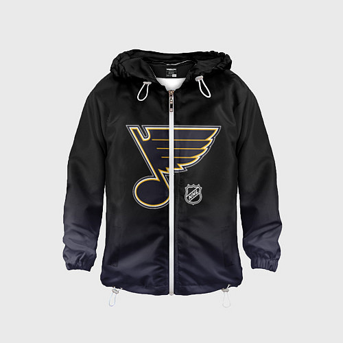 Детская ветровка Сент Луис Блюз - градиент / 3D-Белый – фото 1