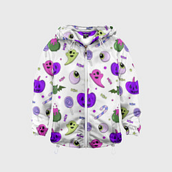 Детская ветровка Halloween purple pumpkin pattern