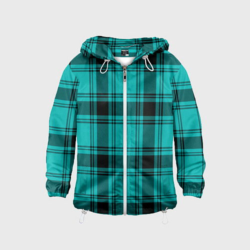 Детская ветровка Checkered blue / 3D-Белый – фото 1