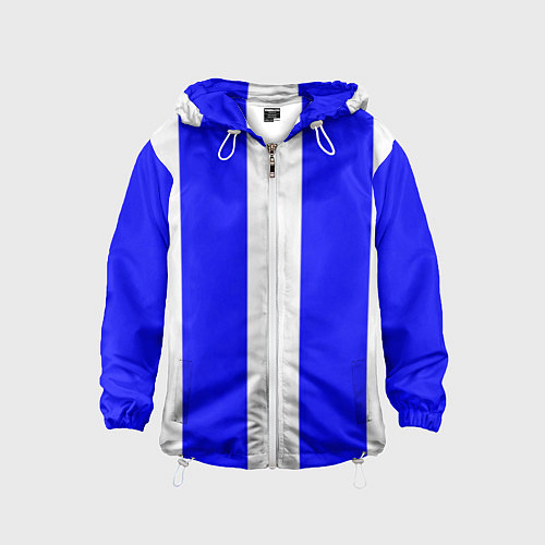 Детская ветровка Color white blue line / 3D-Белый – фото 1
