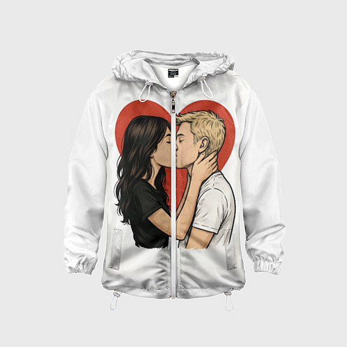 Детская ветровка Влюбленные навсегда / 3D-Белый – фото 1