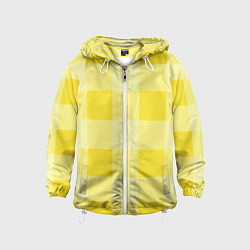 Детская ветровка Солнечный желтый тартан