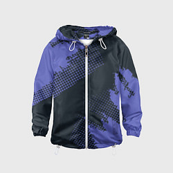 Детская ветровка Абстрактная текстура в синем