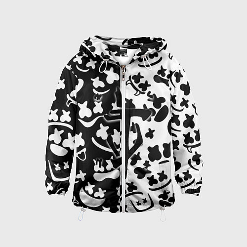 Детская ветровка Doom x Marshmello pattern / 3D-Белый – фото 1