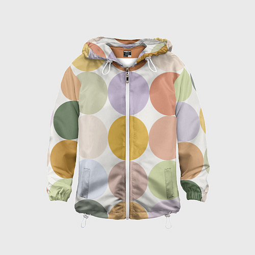 Детская ветровка Цветочный горошек / 3D-Белый – фото 1
