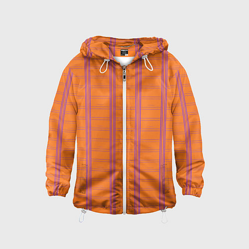 Детская ветровка Color orange cage / 3D-Белый – фото 1