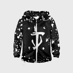 Детская ветровка Doom брызги белых красок