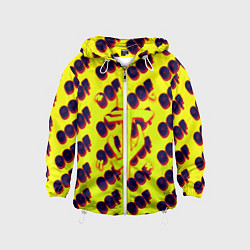 Ветровка с капюшоном детская Doom off, цвет: 3D-белый