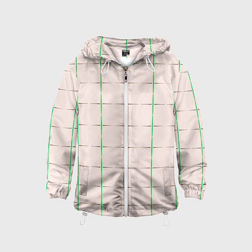 Детская ветровка Color white stripes / 3D-Белый – фото 1