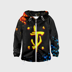 Детская ветровка Doom огненные символы