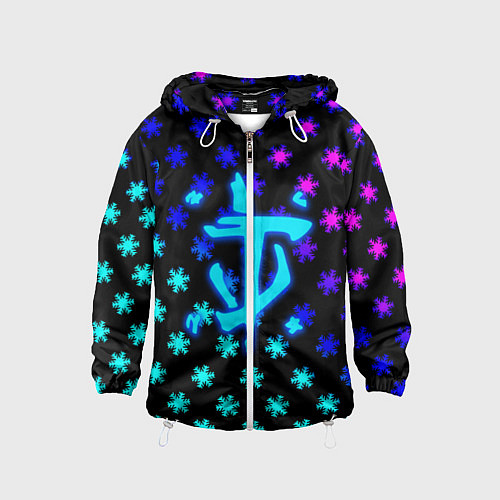 Детская ветровка Doom winter neon / 3D-Белый – фото 1