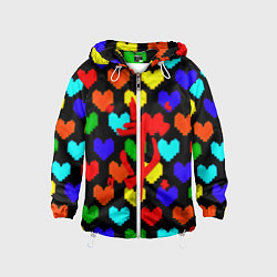 Детская ветровка Doom love pixel pattern