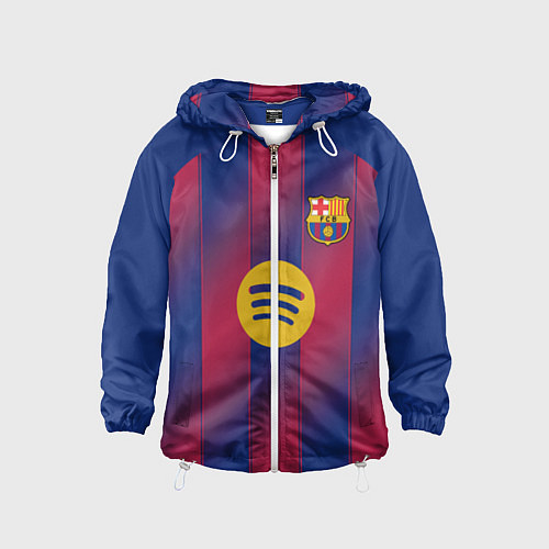 Детская ветровка Барселона домашняя форма 2025 2026 / 3D-Белый – фото 1