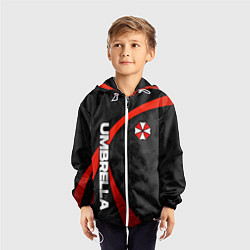 Ветровка с капюшоном детская Umbrella - камуфляж, цвет: 3D-белый — фото 2