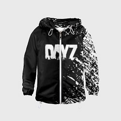 Ветровка с капюшоном детская Dayz брызги красок, цвет: 3D-белый