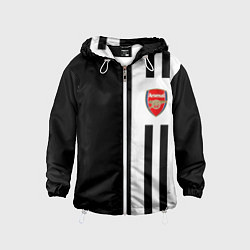 Ветровка с капюшоном детская Arsenal спорт линии, цвет: 3D-белый