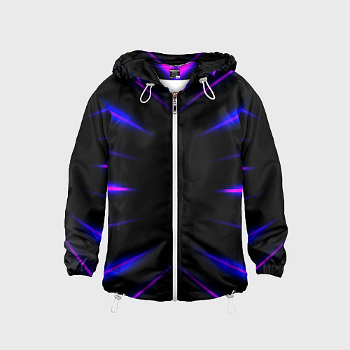 Детская ветровка Color black neon neon / 3D-Белый – фото 1