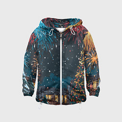 Детская ветровка Новогодний салют