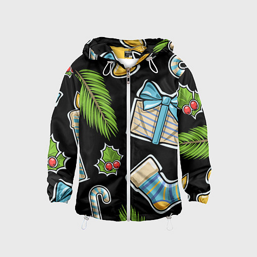 Детская ветровка Christmas soul / 3D-Белый – фото 1