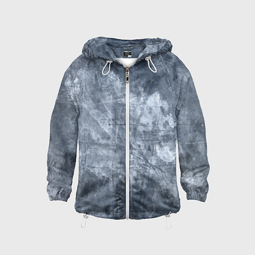 Детская ветровка Абстракция - gray-blue / 3D-Белый – фото 1