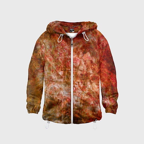 Детская ветровка Абстракция - bright red / 3D-Белый – фото 1