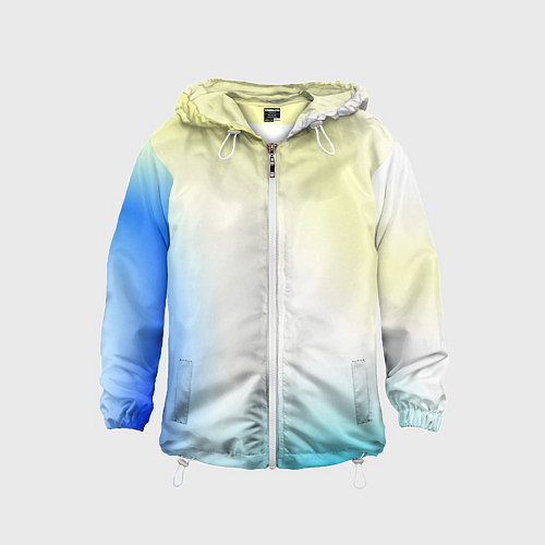 Детская ветровка Color yellow blue white / 3D-Белый – фото 1