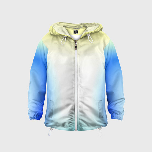 Детская ветровка Color yellow blue white / 3D-Белый – фото 1