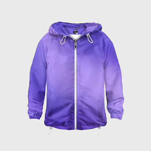 Детская ветровка Color purple gradient / 3D-Белый – фото 1
