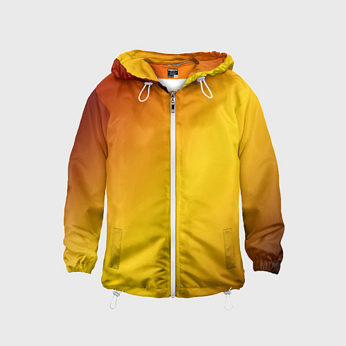 Детская ветровка Color yellow red gradient / 3D-Белый – фото 1