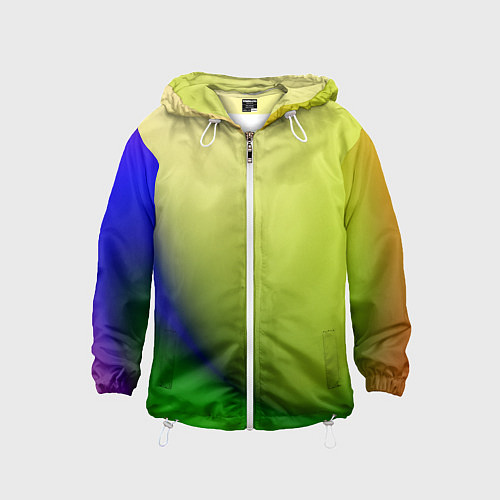 Детская ветровка The color is multicolored / 3D-Белый – фото 1