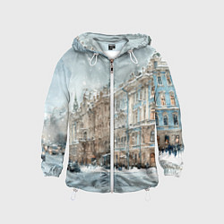 Детская ветровка Снежный день в Санкт-Петербурге