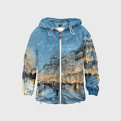 Детская ветровка Снежный вечер Санкт-Петербурга