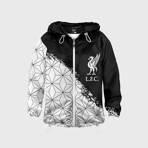 Детская ветровка Liverpool краски текстура геометрия / 3D-Белый – фото 1