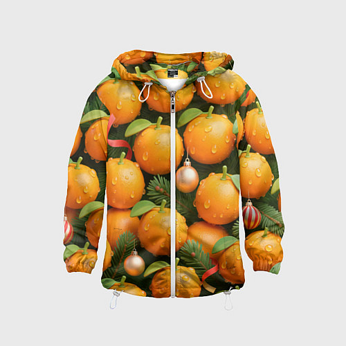 Детская ветровка Мандариновое настроение / 3D-Белый – фото 1