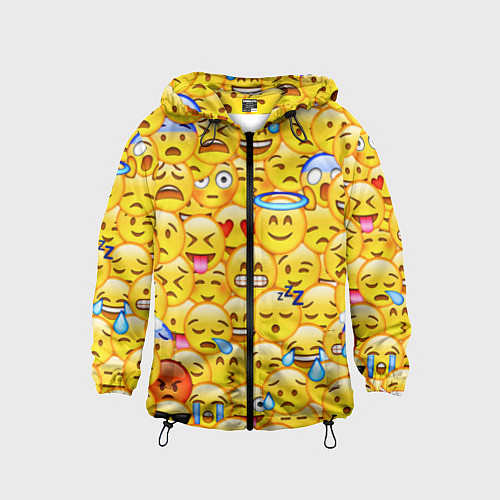 Детская ветровка Emoji / 3D-Черный – фото 1