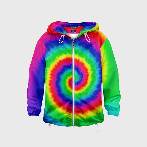 Детская ветровка Tie dye / 3D-Белый – фото 1