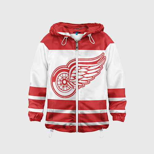 Детская ветровка Detroit Red Wings / 3D-Белый – фото 1