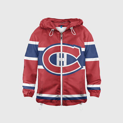 Детская ветровка Montreal Canadiens / 3D-Белый – фото 1