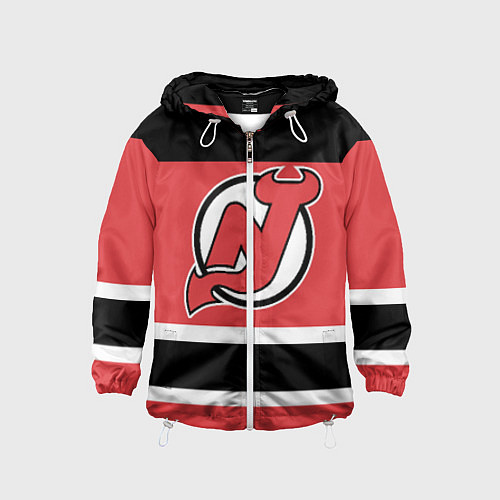 Детская ветровка New Jersey Devils / 3D-Белый – фото 1