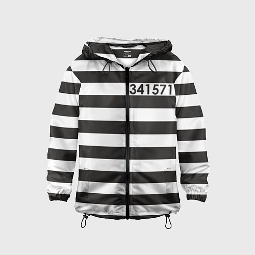 Детская ветровка Заключенный / 3D-Черный – фото 1