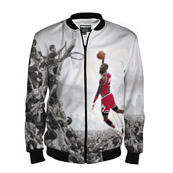 Бомбер мужской Michael Jordan NBA, цвет: 3D-черный