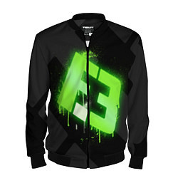 Бомбер мужской Flipsid3: Black collection, цвет: 3D-черный