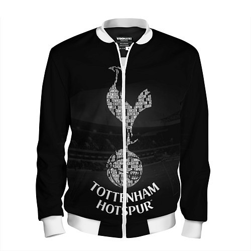 Мужской бомбер Tottenham Hotspur / 3D-Белый – фото 1