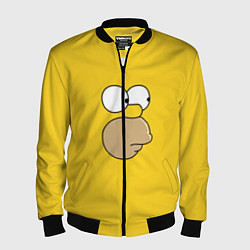 Бомбер мужской Гомер стесняется, цвет: 3D-черный