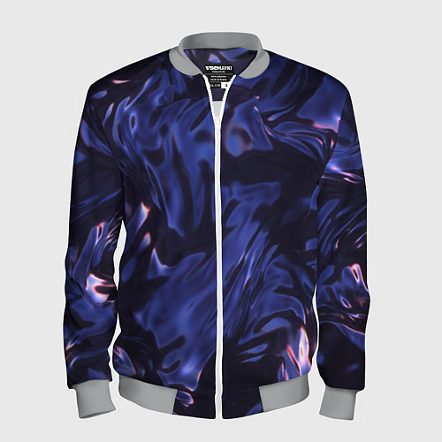 Мужской бомбер Нефть / 3D-Меланж – фото 1