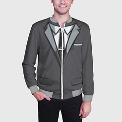 Бомбер мужской Костюм, цвет: 3D-меланж — фото 2