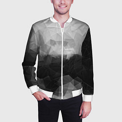 Бомбер мужской Polygon gray, цвет: 3D-белый — фото 2