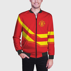 Бомбер мужской Manchester United 3, цвет: 3D-черный — фото 2