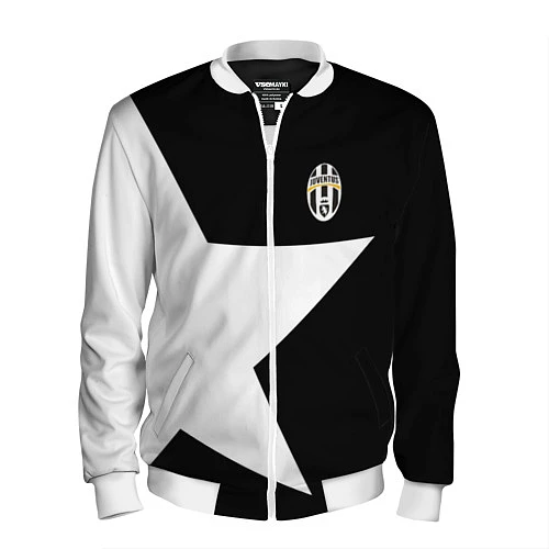 Мужской бомбер FC Juventus: Star / 3D-Белый – фото 1