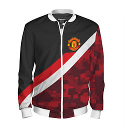 Бомбер мужской Man UTD FC: Sport Camo, цвет: 3D-белый